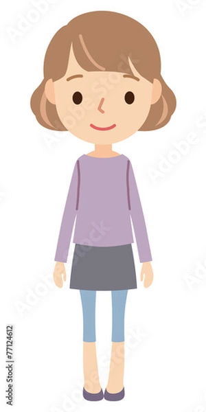 Fototapeta 若い女性　全身