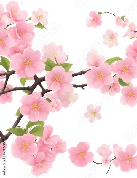 Obraz pink cherry blossom