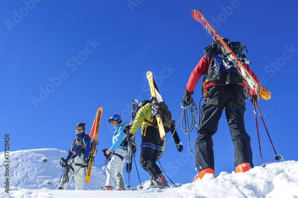 Obraz hochalpine Tour am Seil