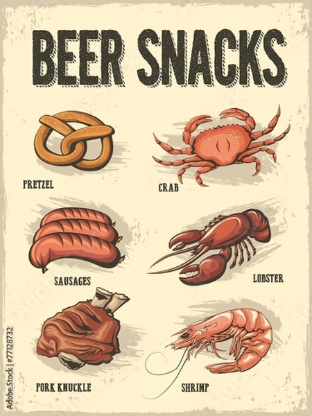 Fototapeta Beer Snacks