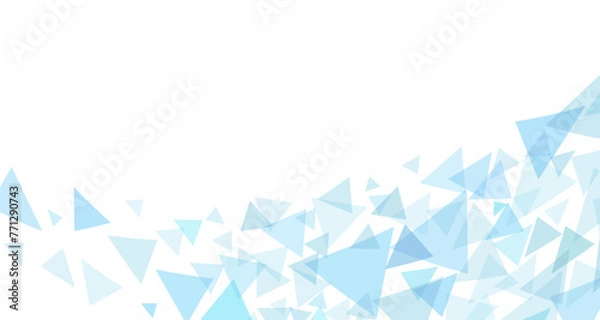 Obraz 抽象的な波の様な青いウェーブラインのベクター背景画像