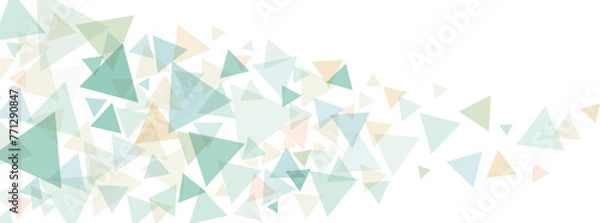 Obraz 抽象的な波の様な緑色のウェーブラインのベクター背景画像