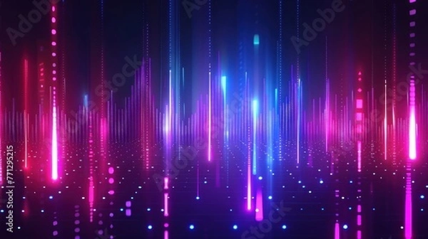 Fototapeta Abstract futuristic technology connection digital data background, innovation communication concept, bright abstract background,