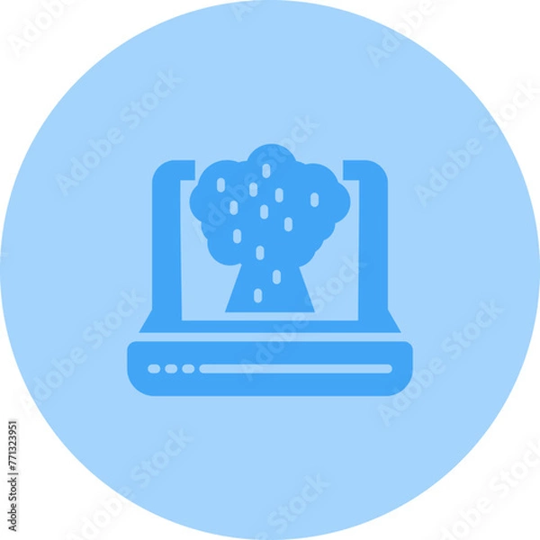 Fototapeta Laptop Vector Icon