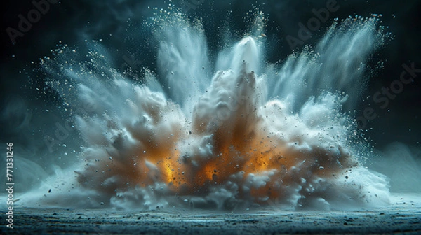 Obraz Sandbag bursting under pressure