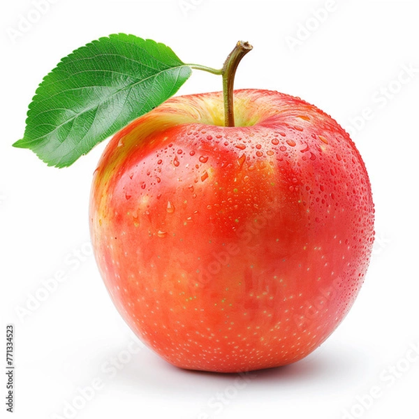 Obraz red apple isolated on white background