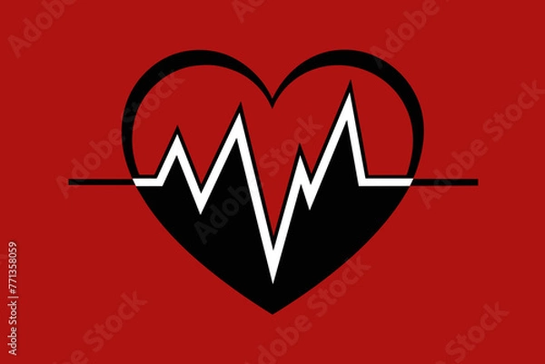 Fototapeta Heartbeat Illustration