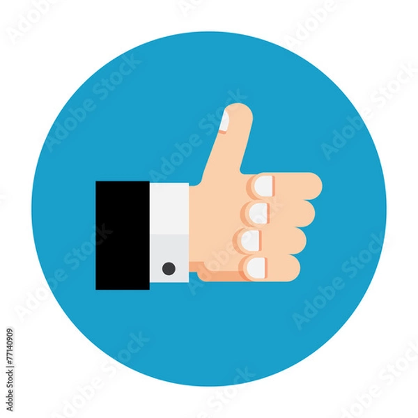 Obraz Thumb up icon, like