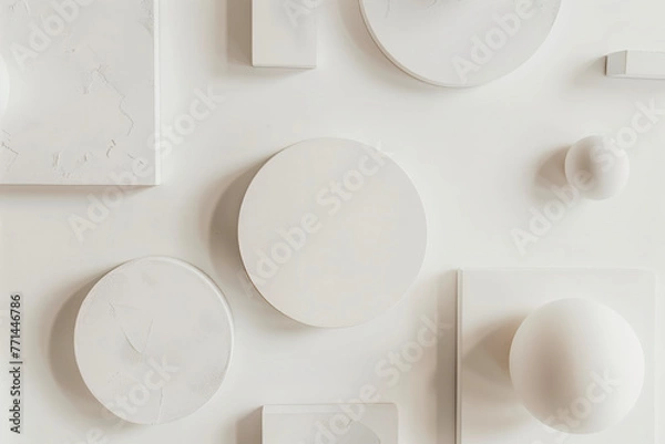 Obraz 様々な白い形