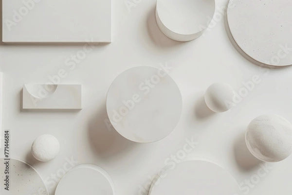 Obraz 様々な白い形