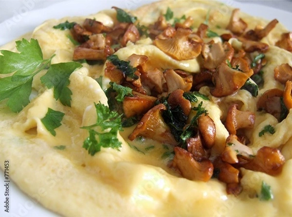 Obraz omelette aux girolles