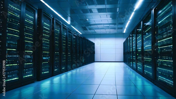 Obraz Network room with servers