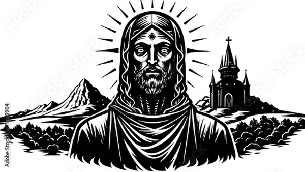 Fototapeta ji sho Cristo and svg file