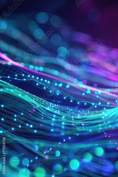 Fototapeta Abstract data visualization Insightful Data Visions - Unraveling Patterns and Trends Book Cover