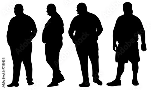 Obraz grubych mężczyzn