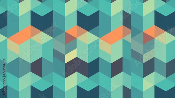 Fototapeta Seamless geometric pattern