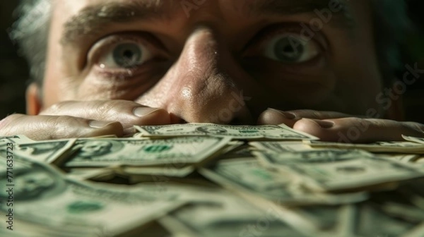 Fototapeta Corrupt politician uncovered, scandal erupts, careers in jeopardy