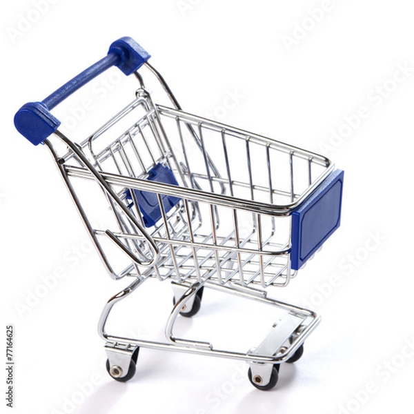 Obraz Shopping trolley isolated