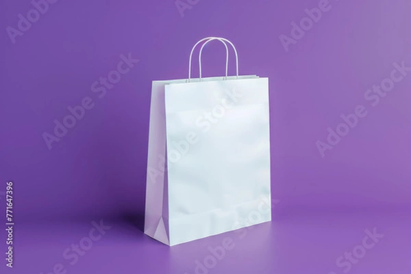 Obraz Paper back on purple background