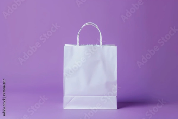 Obraz Paper back on purple background