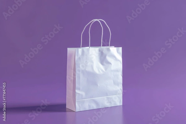 Obraz Paper back on purple background