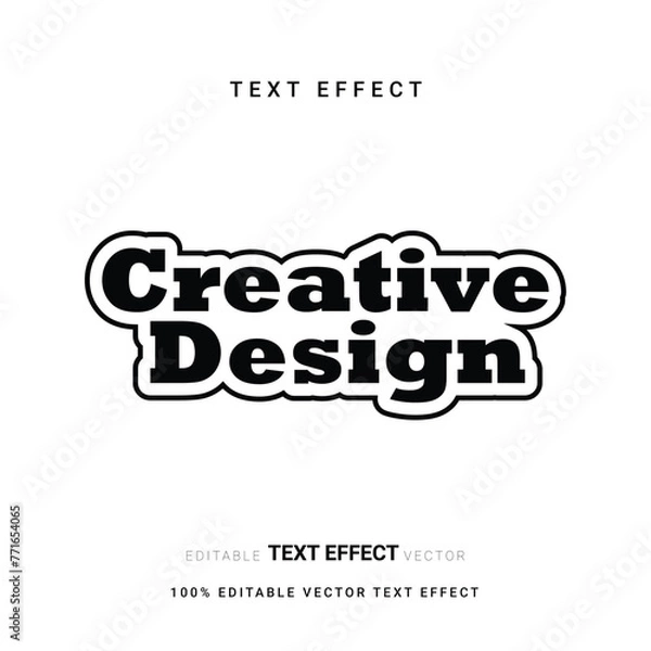 Obraz Editable text effect style