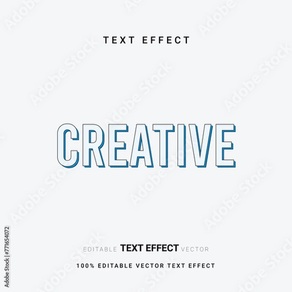 Obraz editable text effect style