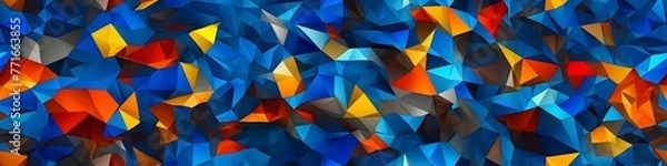 Fototapeta Chromatic Charm: Seamless Texture Adorned in Lively Colors