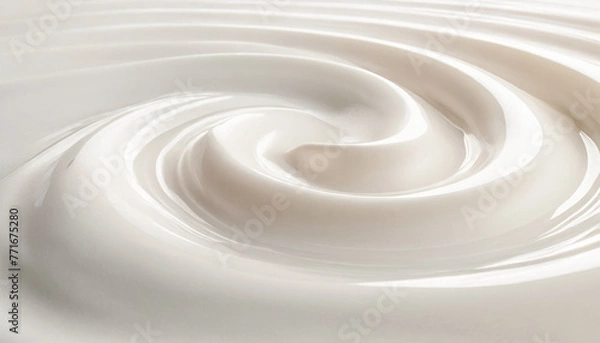 Obraz 白くなめらかなクリームの表面