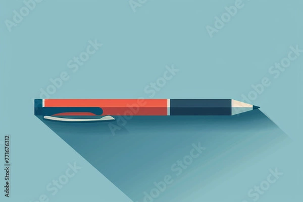 Obraz Isolated pen icon. a flat style.