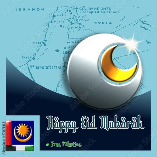 Fototapeta abstract vector business design freedom al-fitr celebration day.