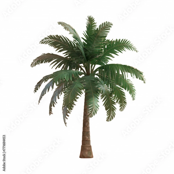 Fototapeta Coconut tree palm tree isolated on transparent background