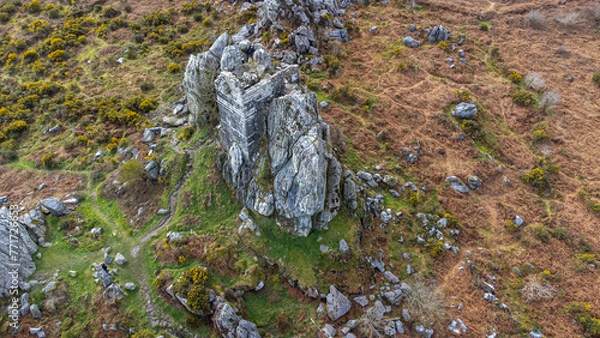 Obraz Roche rock aerial shot