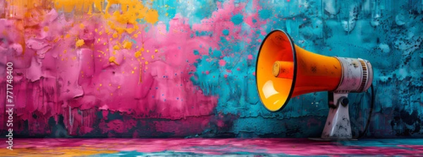 Obraz online marketing, colorful,generative ai