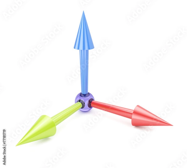 Fototapeta Three-dimensional arrows