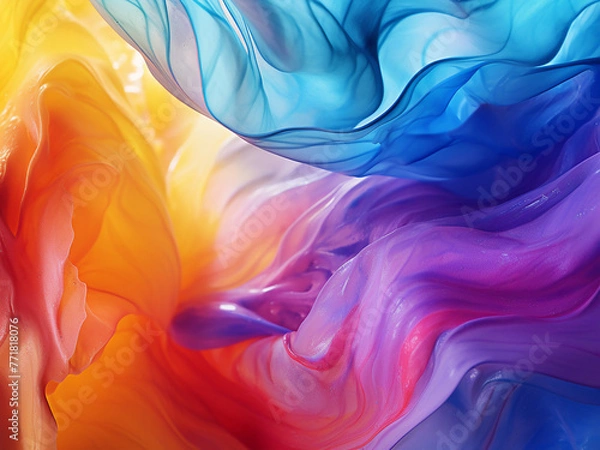 Fototapeta Vibrant textures offer a dynamic backdrop.