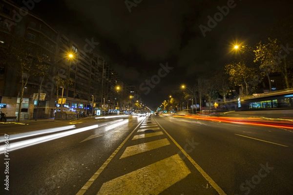 Obraz Night traffic car