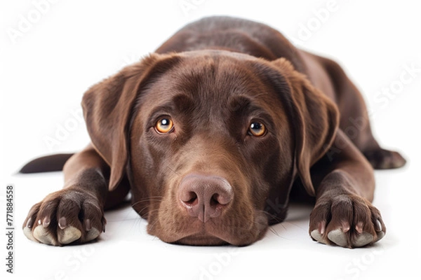 Obraz dog isolated on white background 