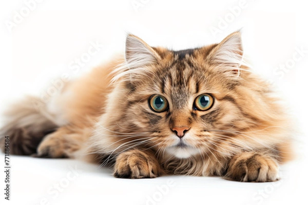 Obraz cat isolated on white background 