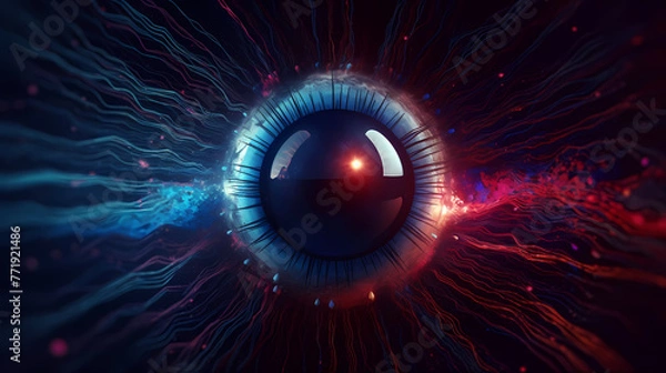 Fototapeta Abstract digital eye background