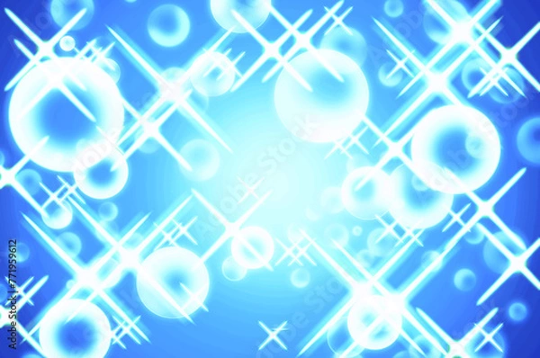 Obraz 背景素材_イメージ_キラキラ_光_水色