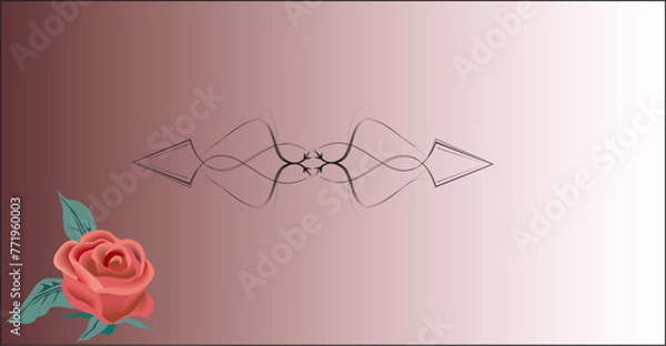 Obraz card with roses