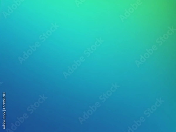 Fototapeta Teal green blue background glowing noise texture cover header poster design gradient blurry soft smooth