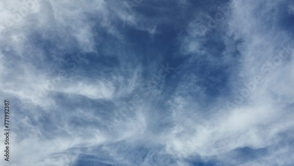 Obraz Beautiful blue sky with white clouds