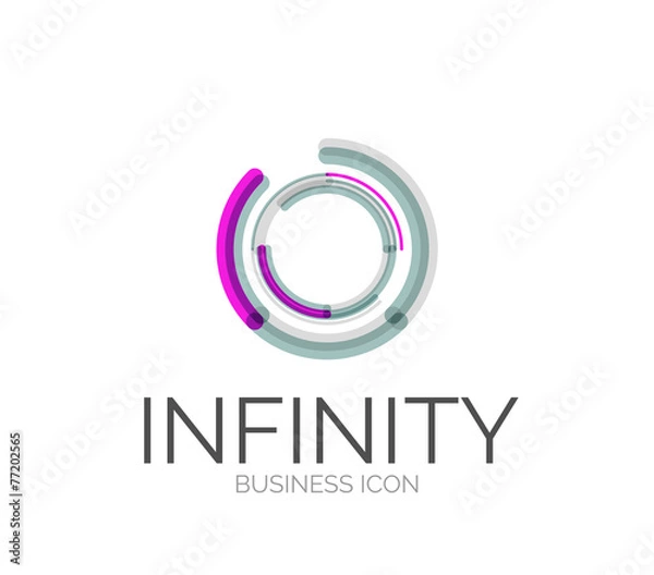 Fototapeta Minimal line design logo