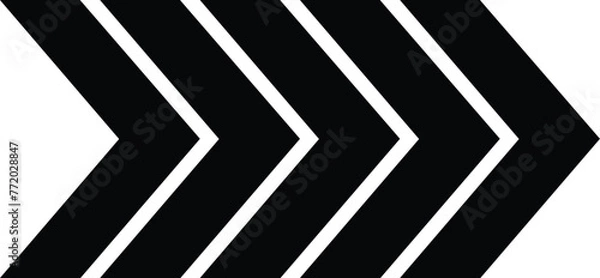 Fototapeta Arrow icon. Set black arrows symbols. Blend effect. Vector isolated on white background	
