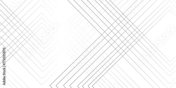 Fototapeta Abstract white and gray tringle shape stroke lines and geometric design and modern grid background . Beautiful turquoise tulle fabric on line background .digital frequency track equalizer vector .