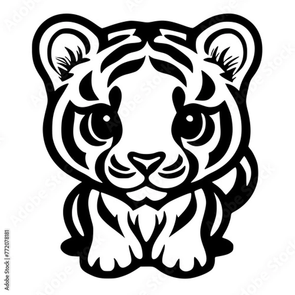 Obraz tiger head tattoo