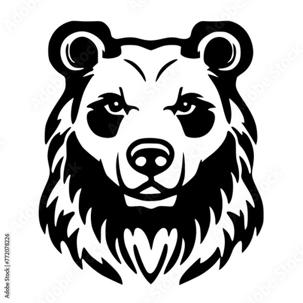 Obraz illustration of a cartoon bear