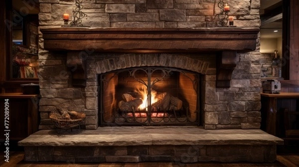 Obraz Fireplace Mantel